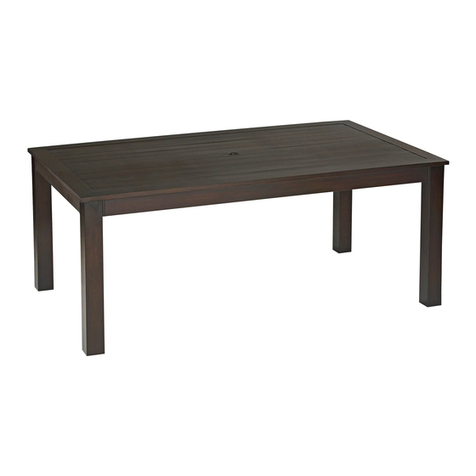 Allen + Roth RECTANGULAR TABLE 1121 manual