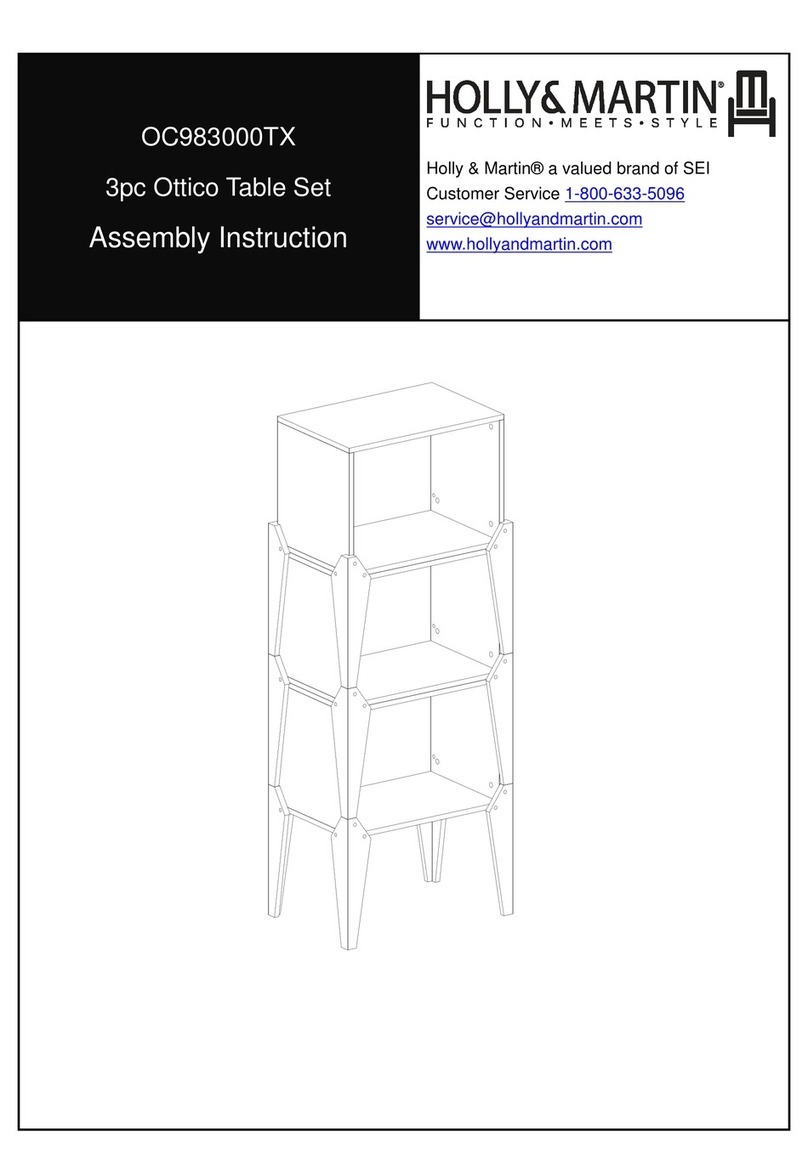 HOLLY&MARTIN 3pc Ottico Table Set OC983000TX Assembly instruction HOLLY&MARTIN 3pc Ottico Table Set OC983000TX Assembly instruction