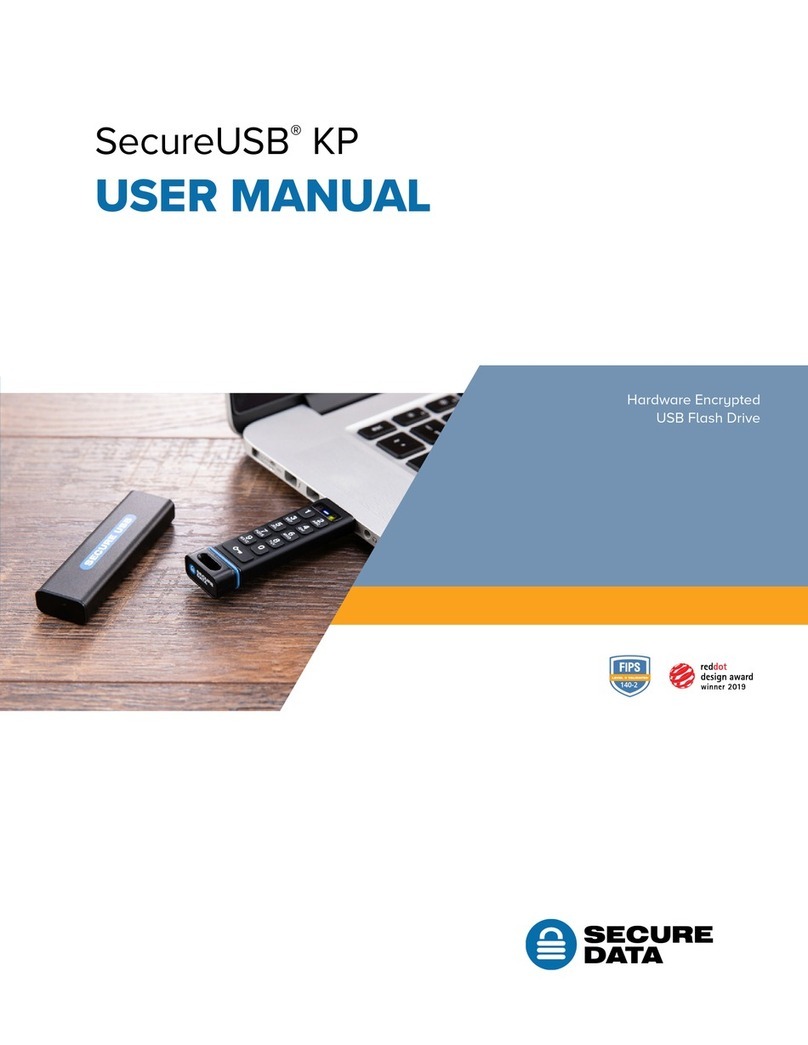 SecureData SecureUSB KP User manual