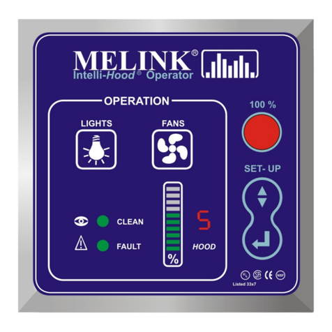 Melink Intelli-Hood Controls User manual