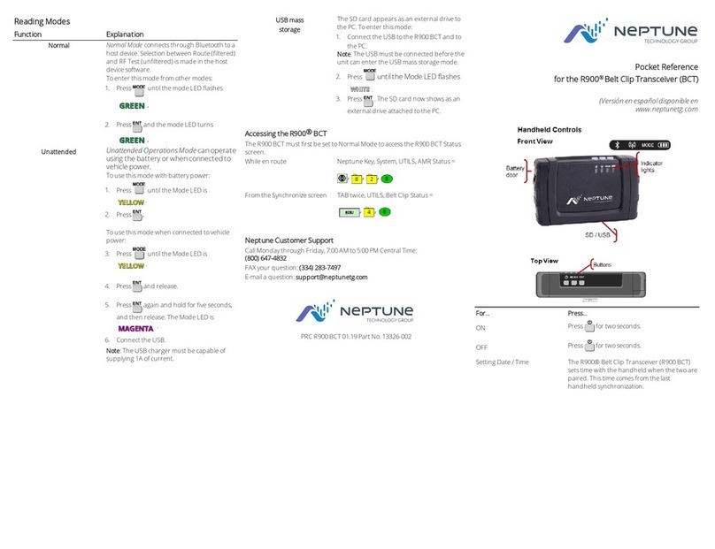 Neptune R900 Pocket reference