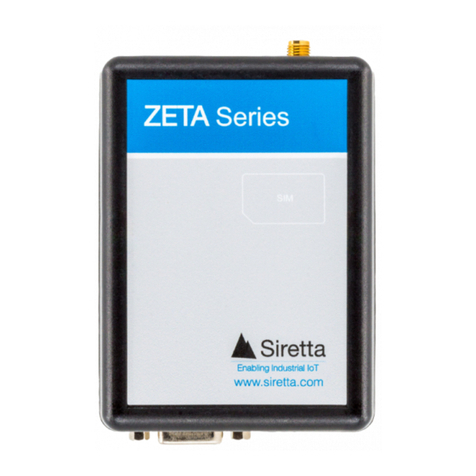 SIRETTA ZETA- P Series User manual