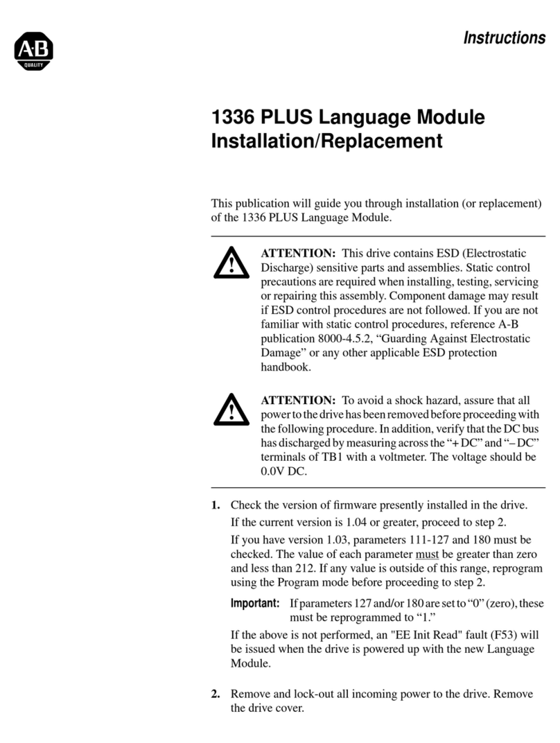 Rockwell Automation 1336 PLUS User manual