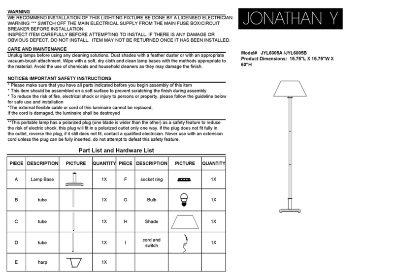 JONATHAN Y JYL6005A manual