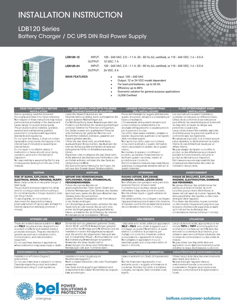 BEL LDB120 Series User manual