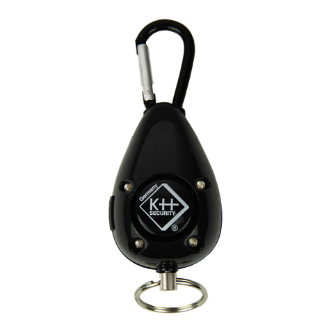 KH SECURITY Backpack alarm User manual