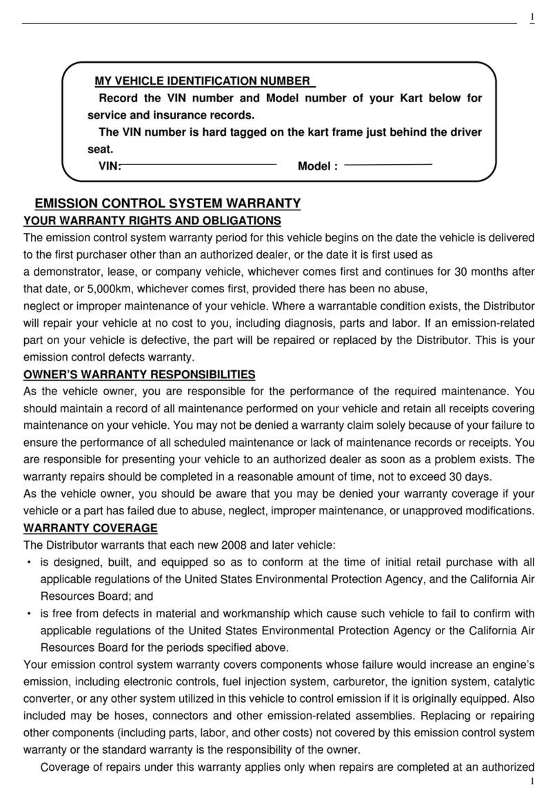 Go Kart MINI Fun-Kart User manual