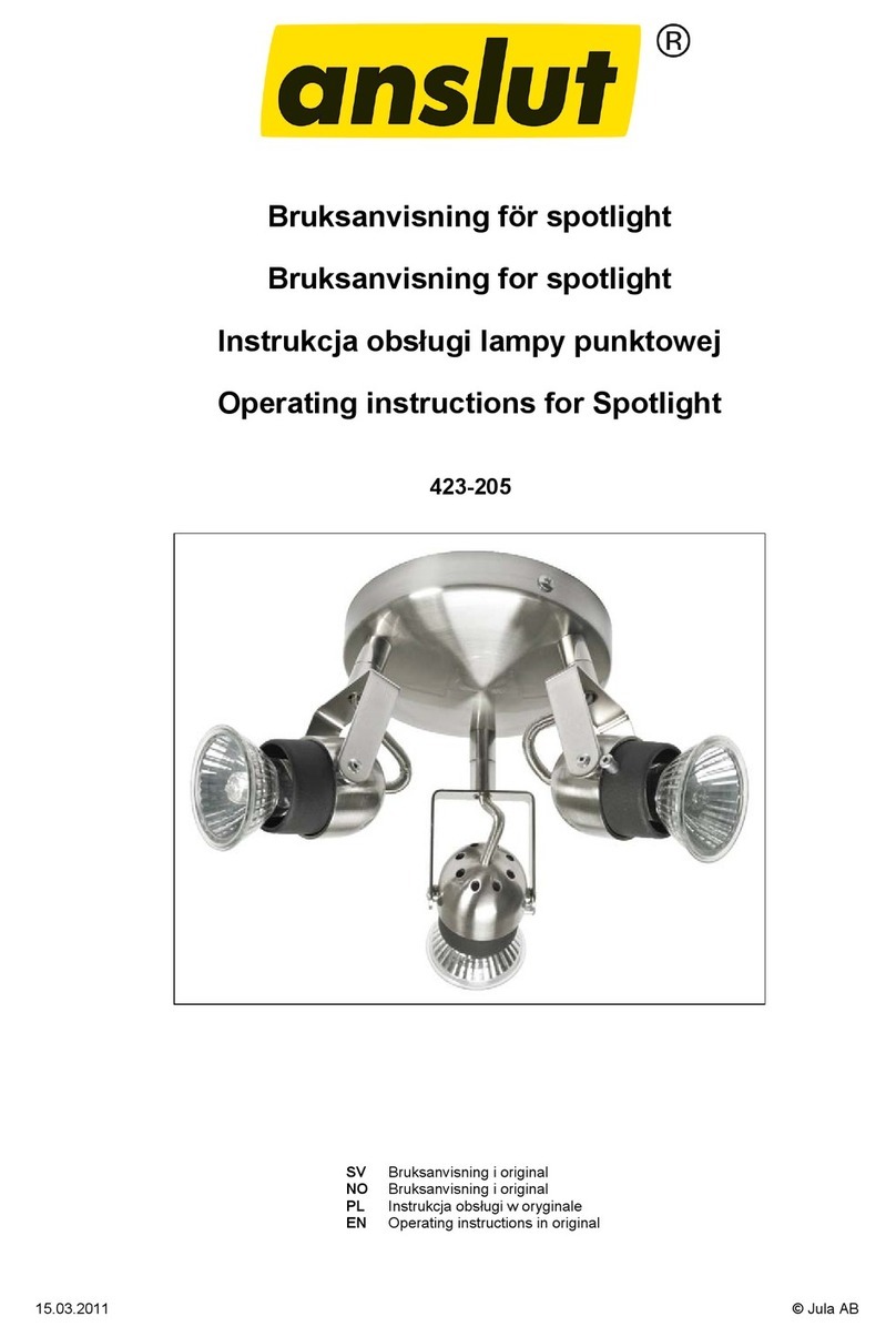 Anslut 423-205 operating instructions