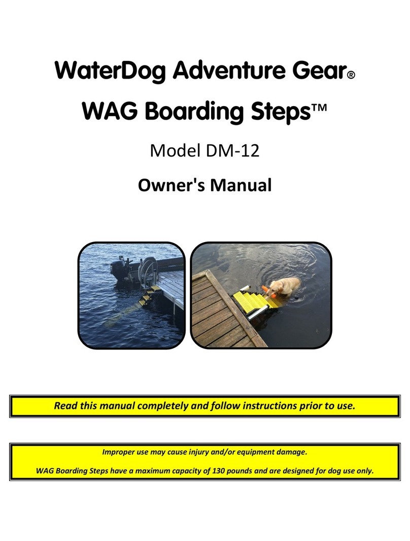 WaterDog Adventure Gear WAG Boarding Steps DM-12 owner's manual
