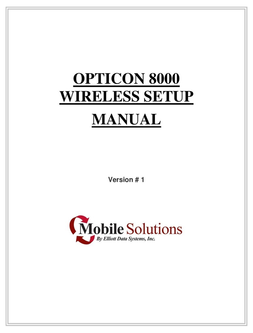 Opticon 8000 Wireless setup manual