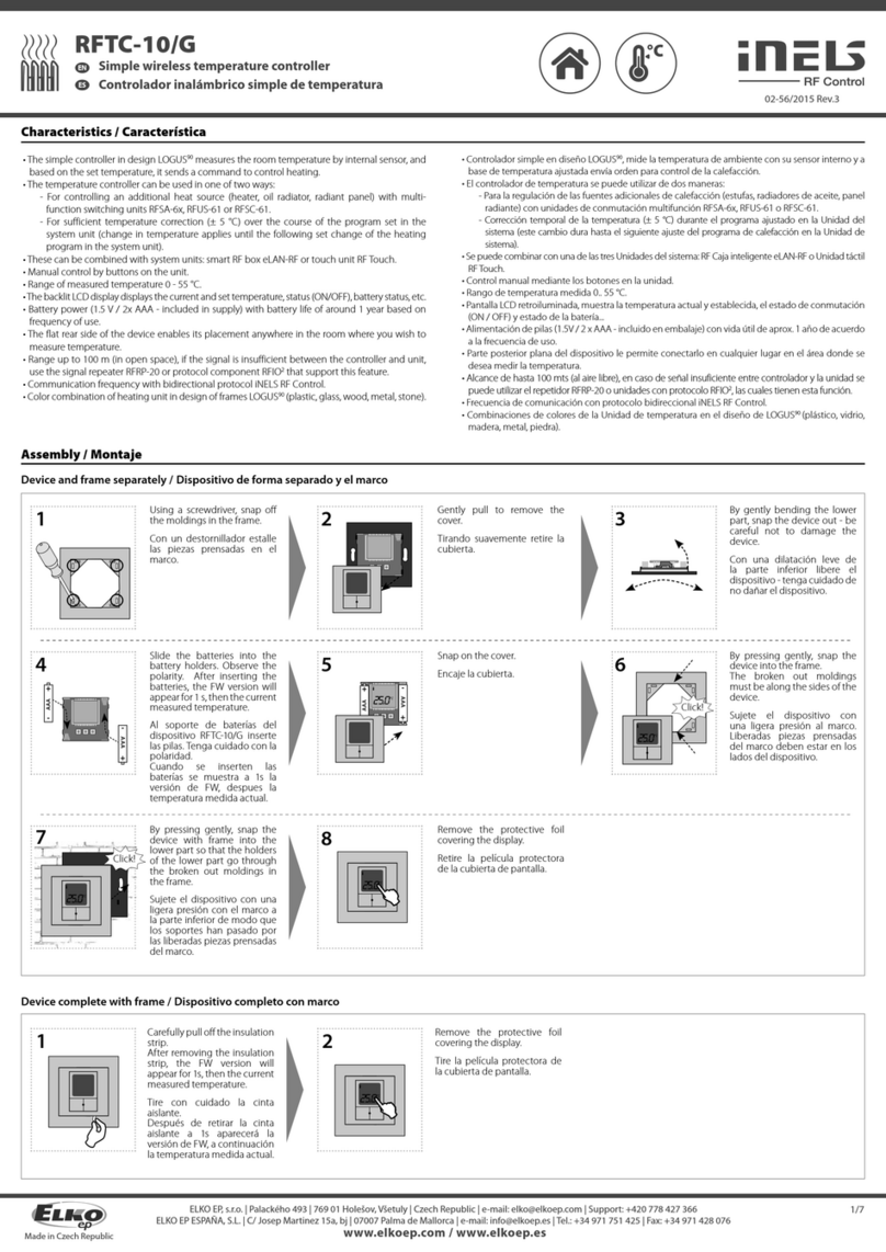 Elko iNels RFTC-10/G manual