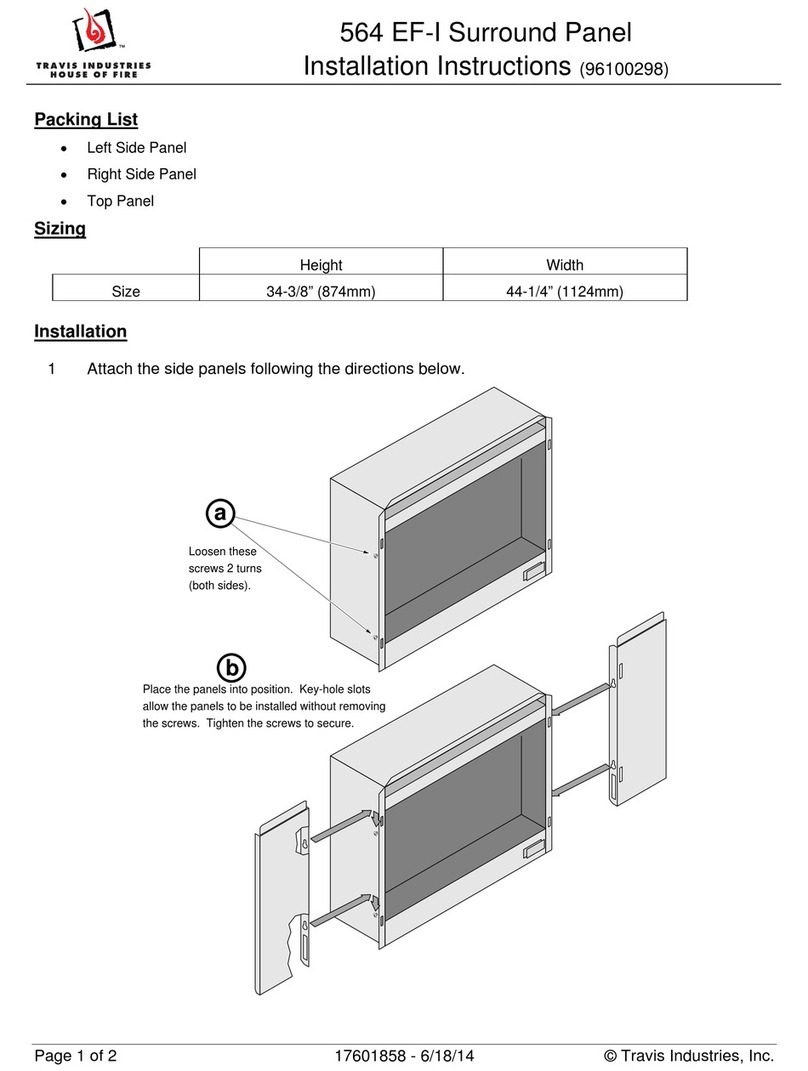 Travis Industries 564 EF-I User manual Travis Industries 564 EF-I User manual