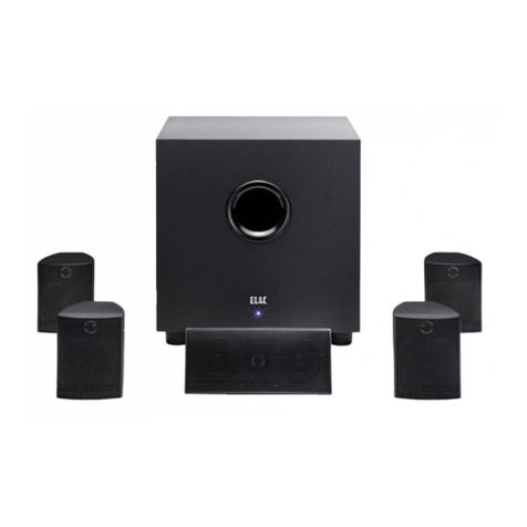 ELAC CINEMA 5.2 operating instructions