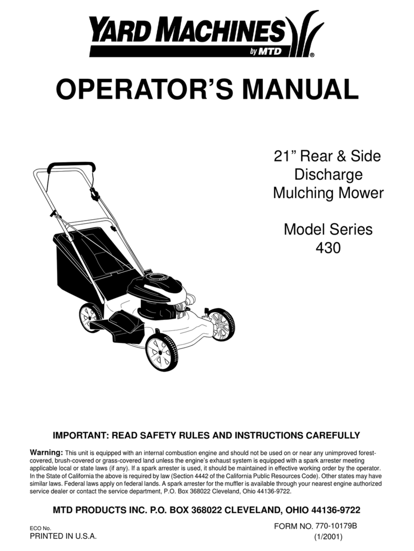 MTD 430 Series User manual