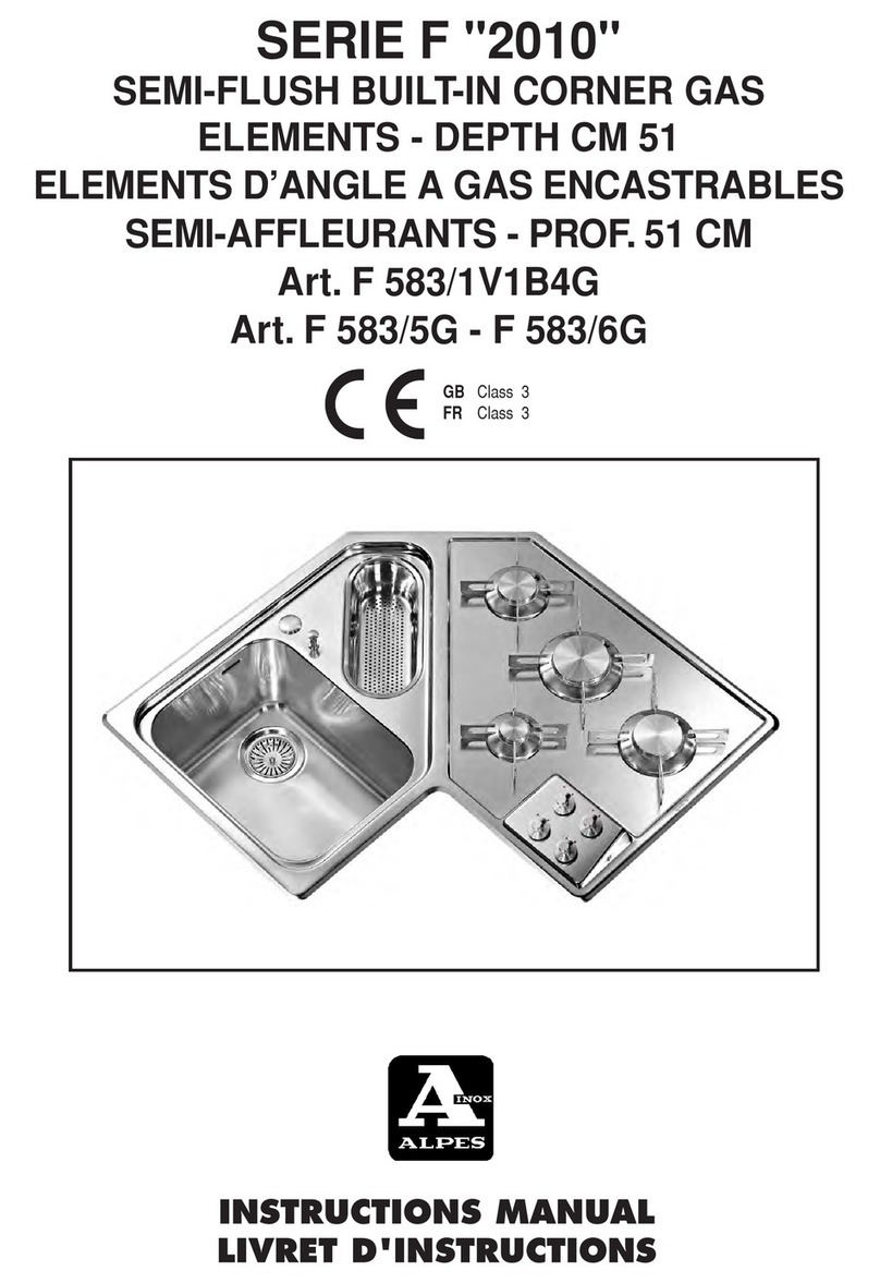 Alpes Inox F 2010 Series User manual Alpes Inox F 2010 Series User manual