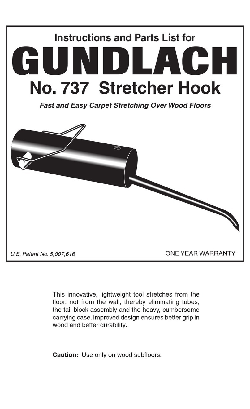 Gundlach 737 Instructions and parts list