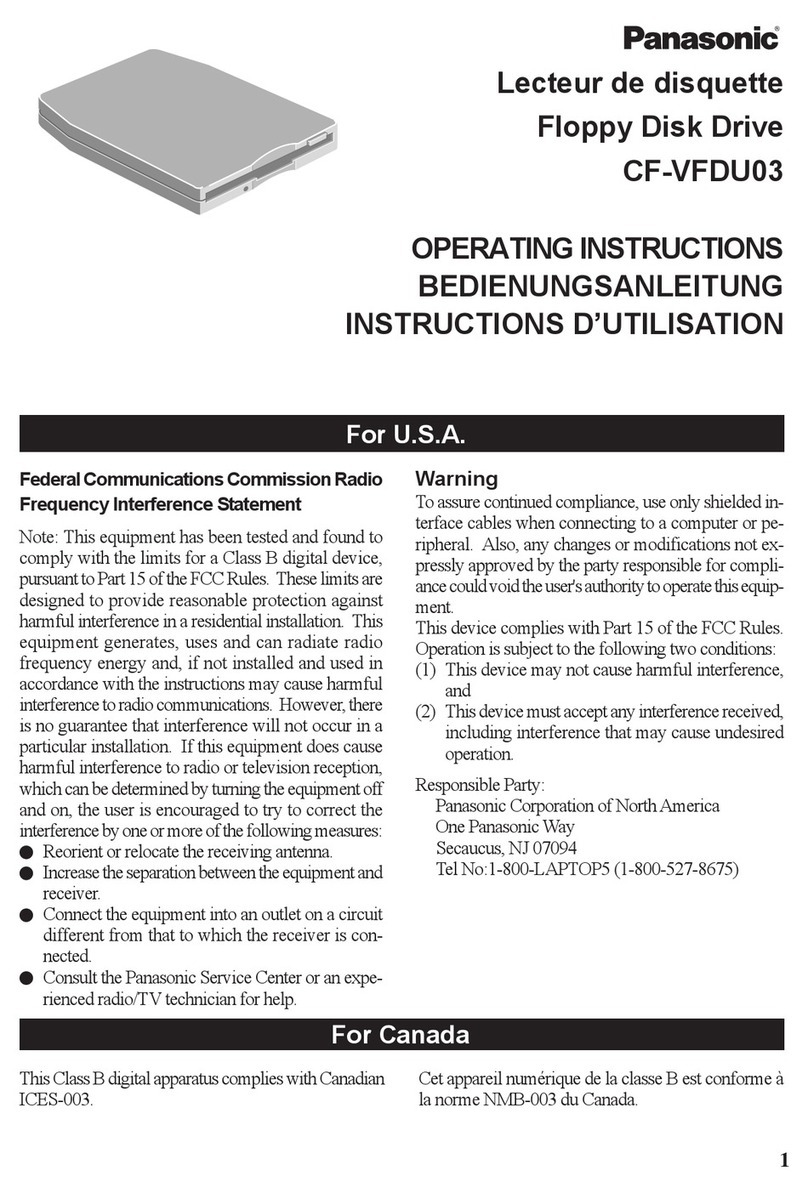 Panasonic CF-VFD Series operating instructions Panasonic CF-VFD Series operating instructions