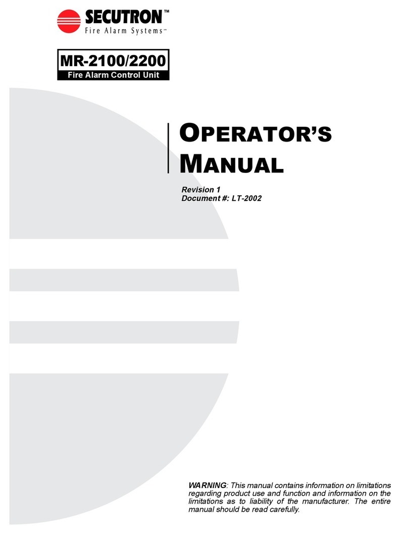 Secutron MODUL-R MR-2100 Operator's manual