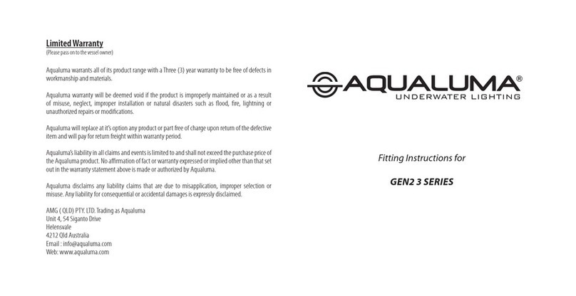 Aqualuma GEN2 3 Series User manual