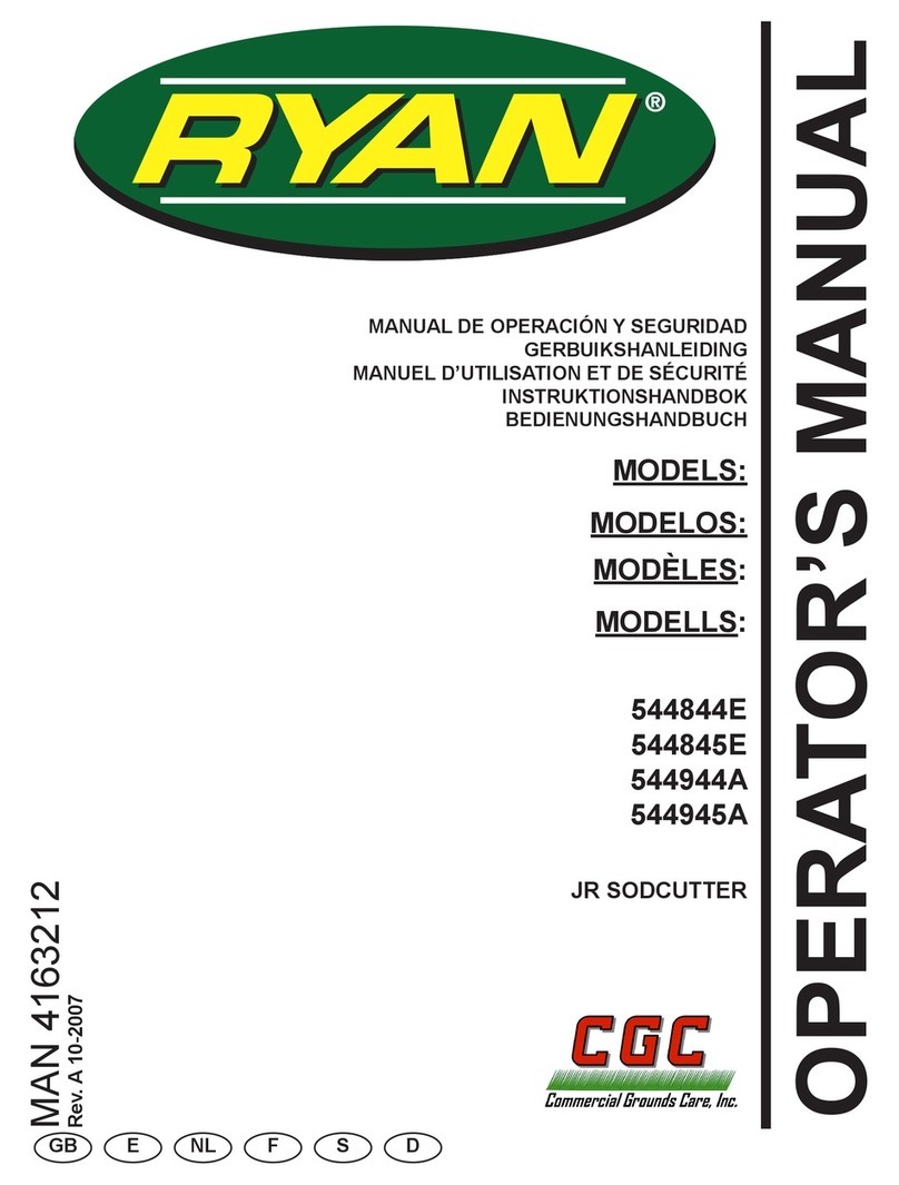 CGC RYAN JR SODCUTTER 544844E Operator's manual