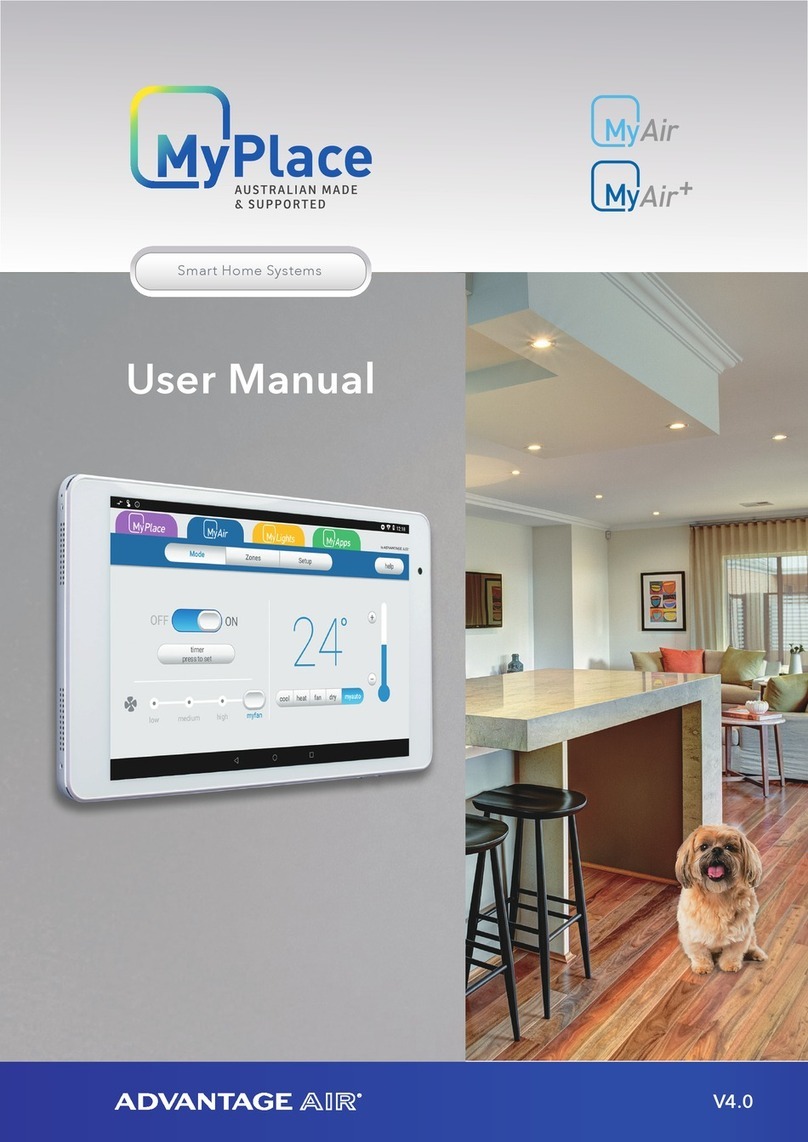 ADVANTAGE AIR MyPlace User manual