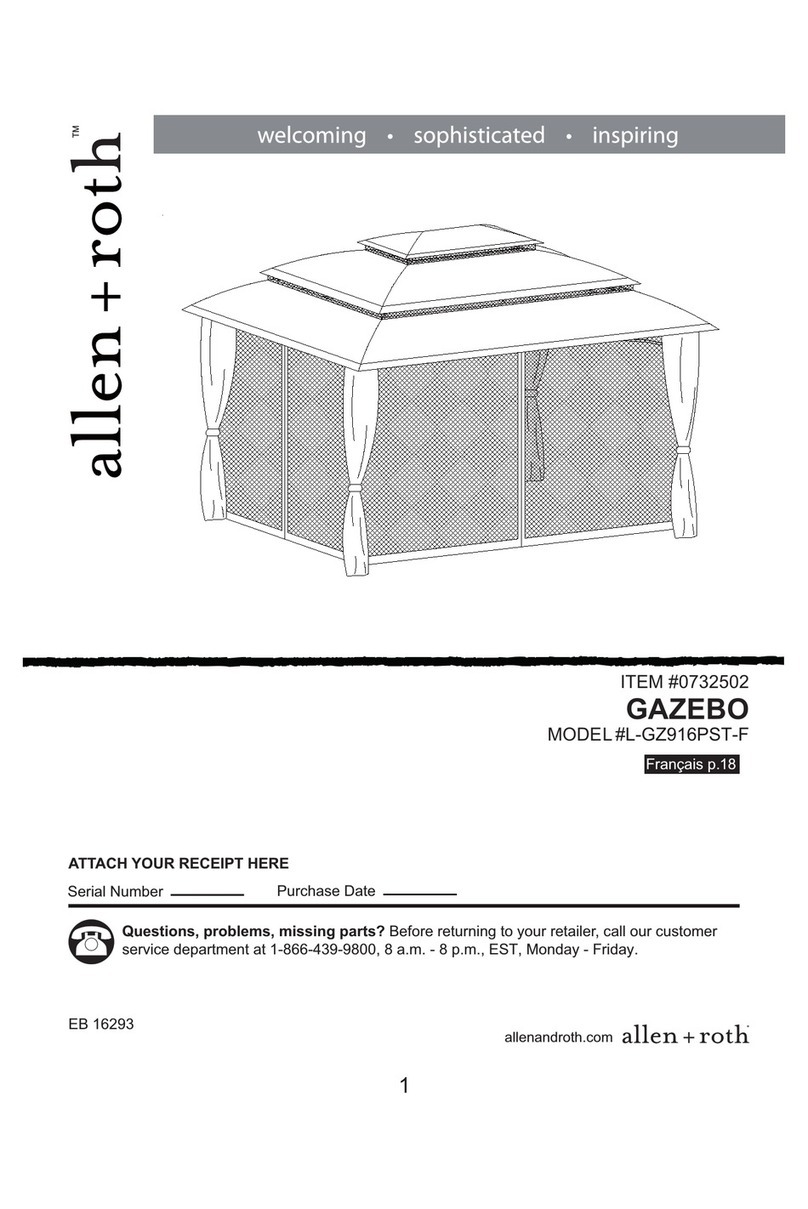 Allen + Roth L-GZ916PST-F User manual Allen + Roth L-GZ916PST-F User manual