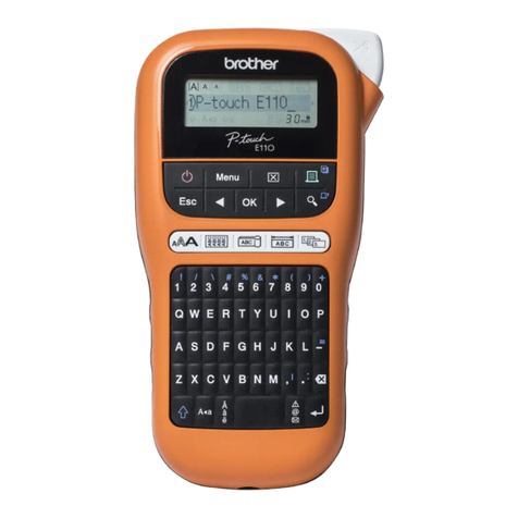Brother P-touch PT-E110 User manual Brother P-touch PT-E110 User manual