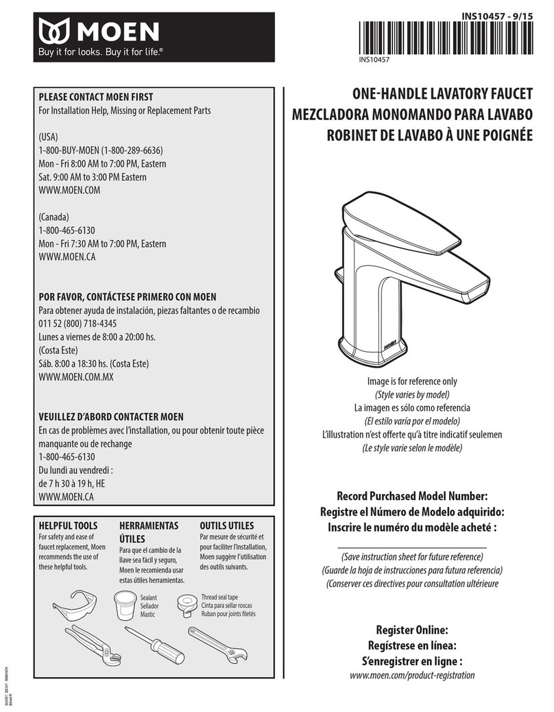 Moen S8000 User manual