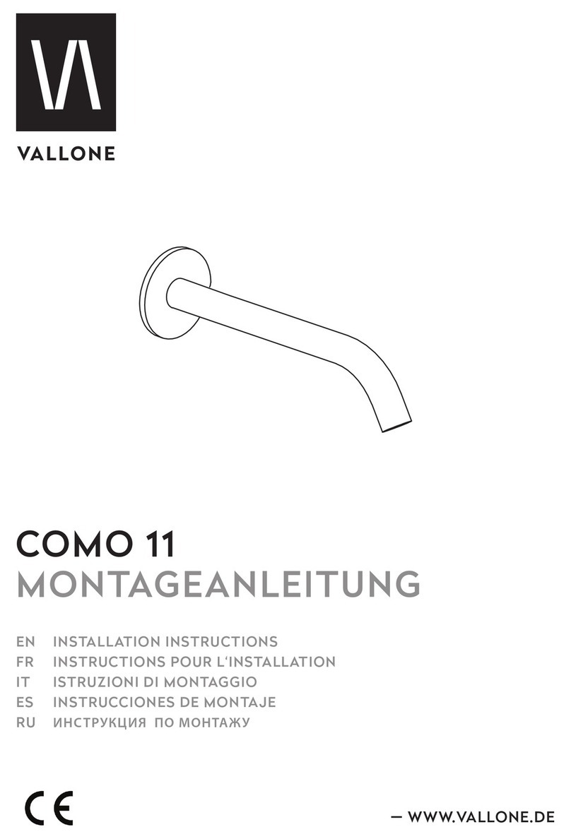 Vallone COMO 11 installation instructions