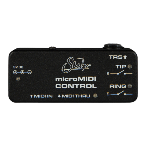 Suhr microMIDI Control user guide Suhr microMIDI Control user guide
