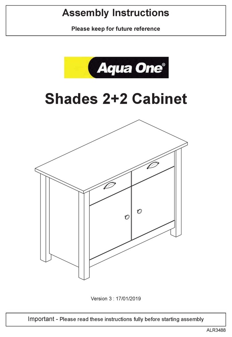 Aqua One Shades 2+2 Cabinet Assembly instructions Aqua One Shades 2+2 Cabinet Assembly instructions