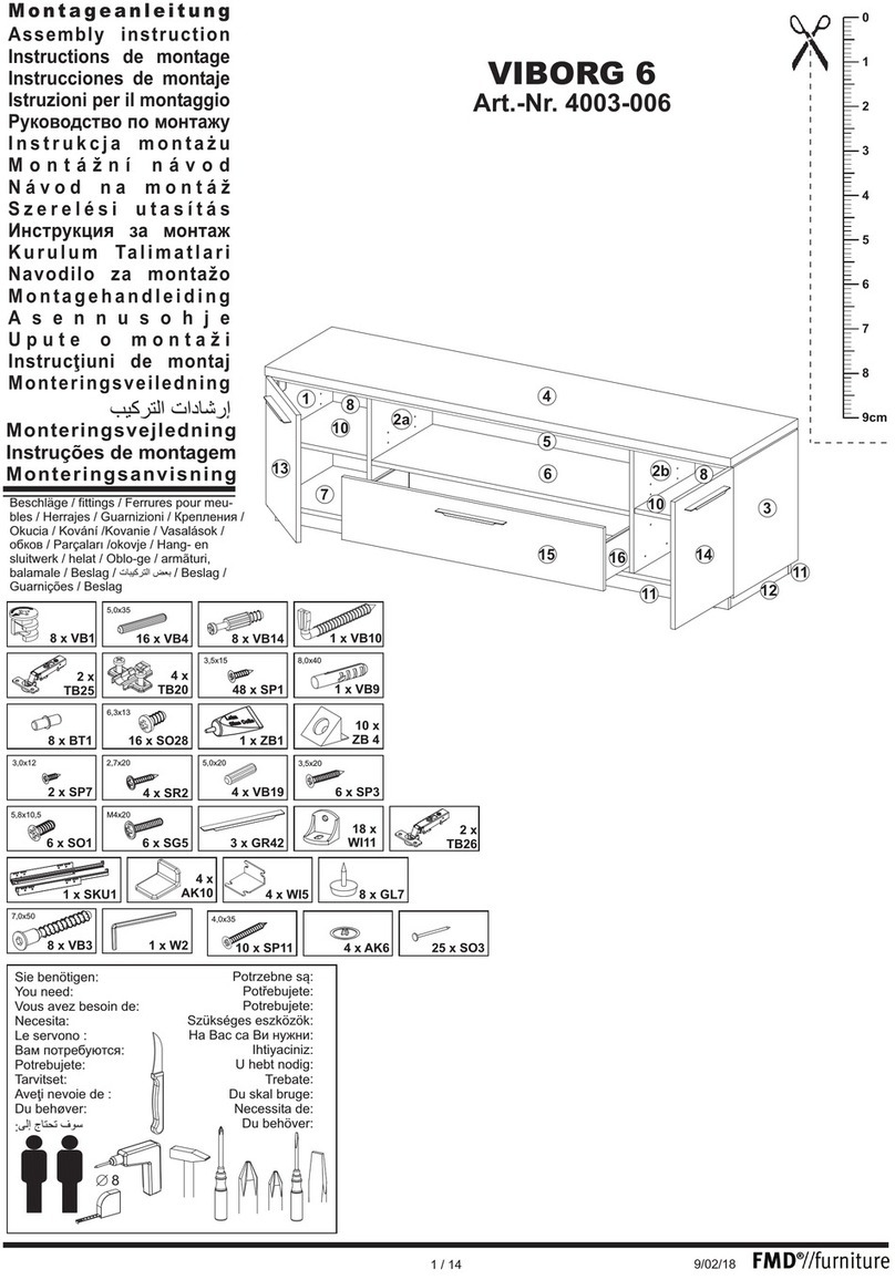 FMD Furniture VIBORG 6 4003-006 Assembly instructions
