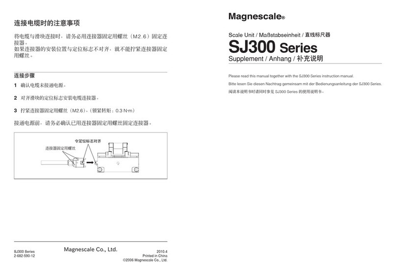 Magnescale SJ300 Series Supplement