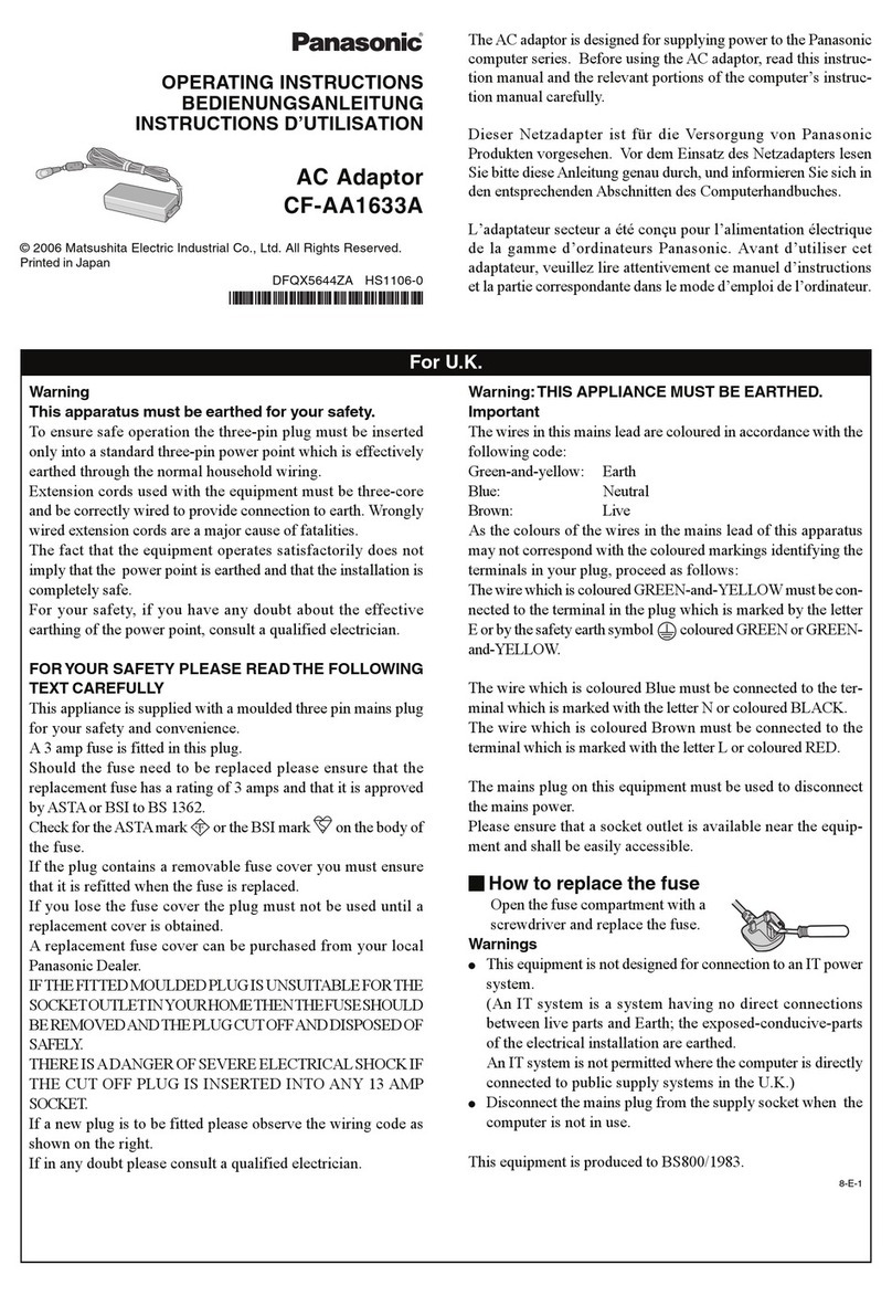 Panasonic CF-AA Series User manual