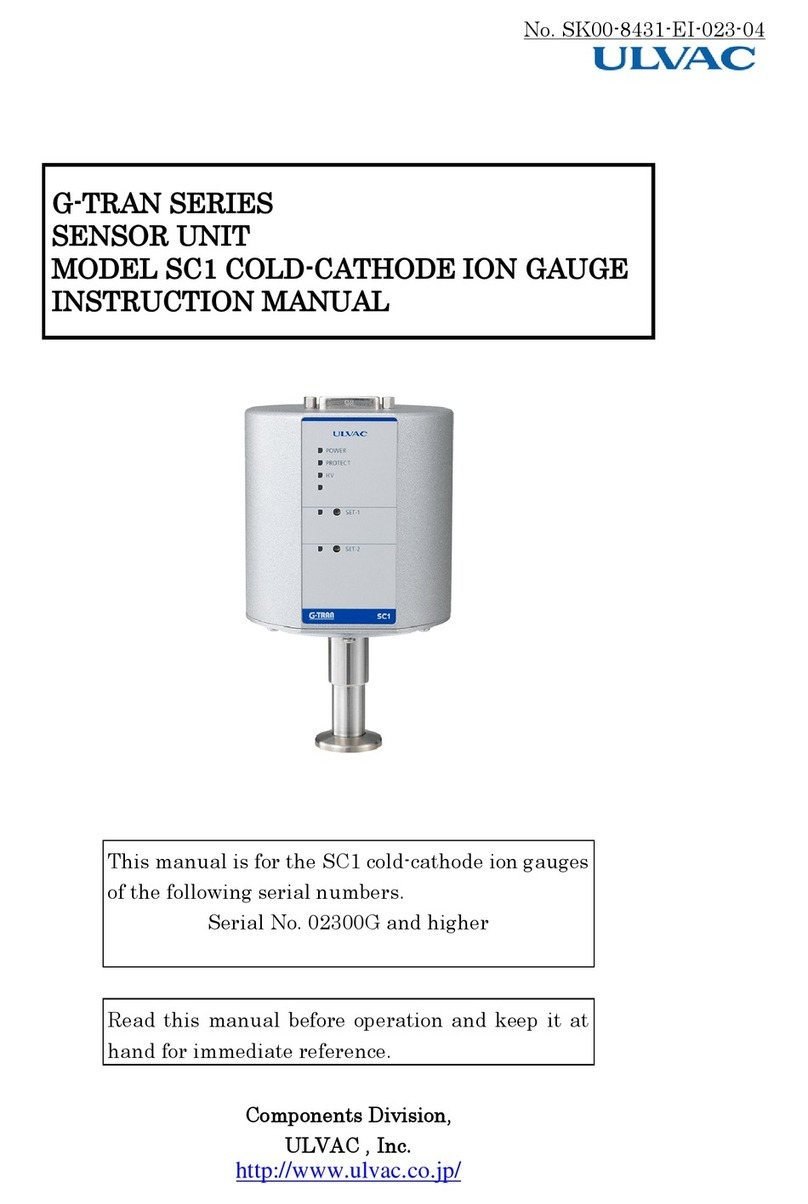 Ulvac G-Tran Series instruction manual