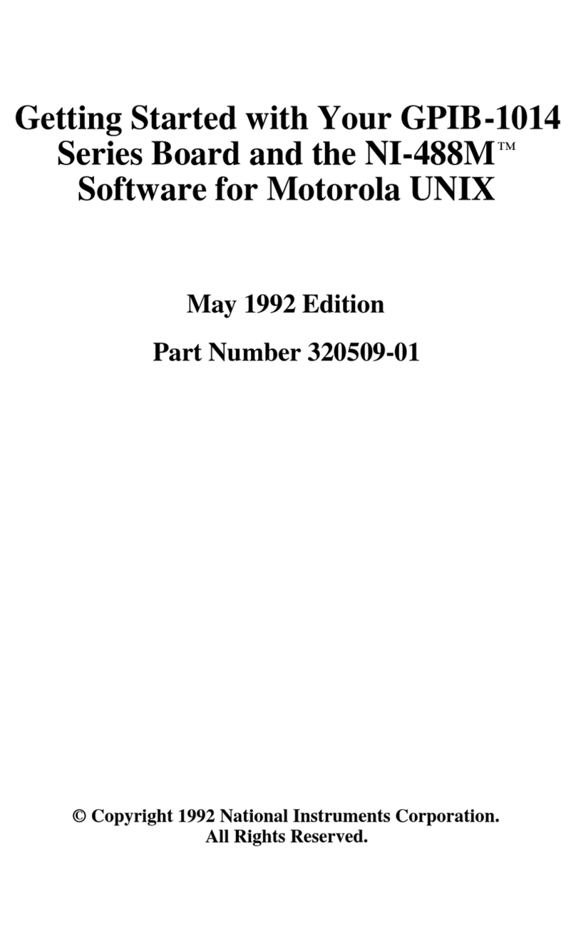 National Instruments GPIB-1014 Series User manual National Instruments GPIB-1014 Series User manual
