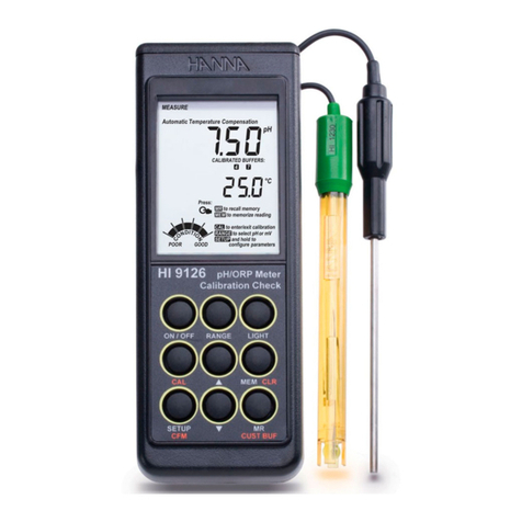 Hanna Instruments HI 9126 instruction manual Hanna Instruments HI 9126 instruction manual
