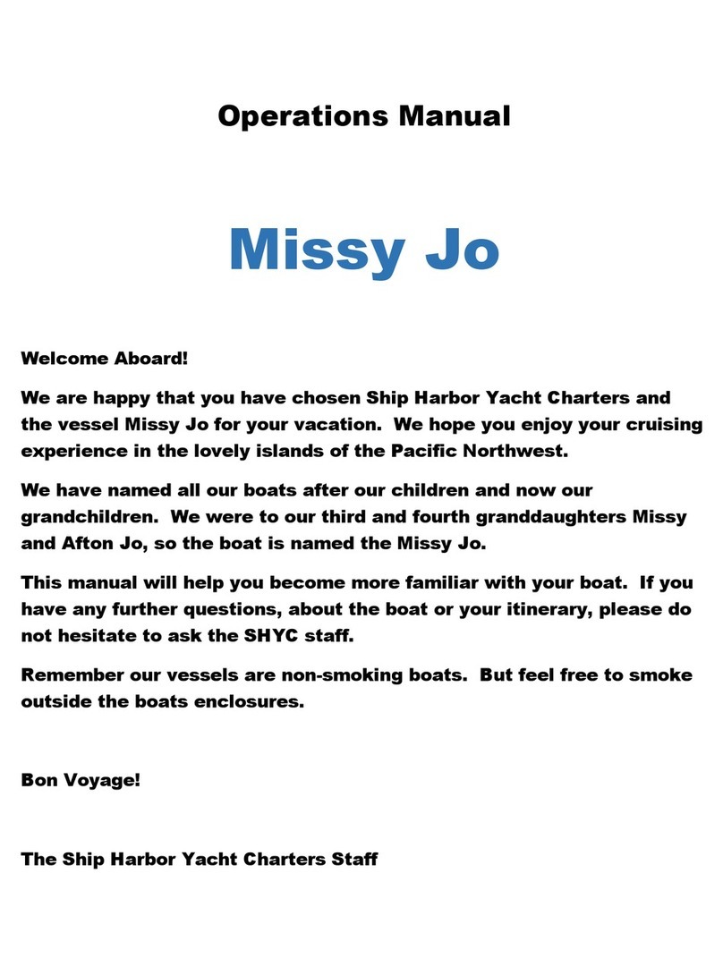 Ship Harbor Yacht Charters Missy Jo Operation manual