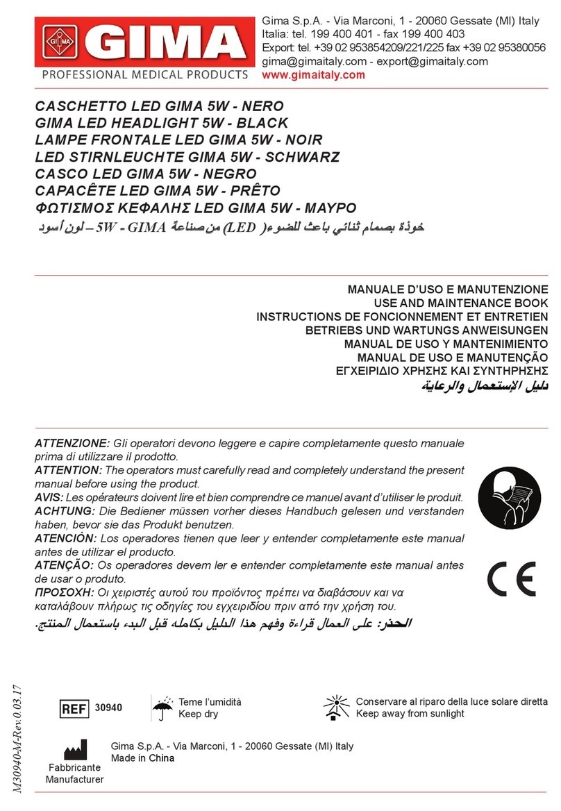 Gima 30940 Use and maintenance book