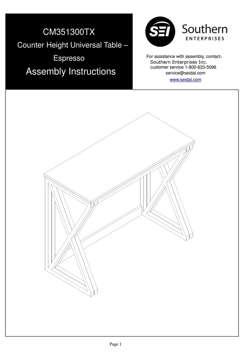 Southern Enterprises CM351300TX Assembly instructions Southern Enterprises CM351300TX Assembly instructions