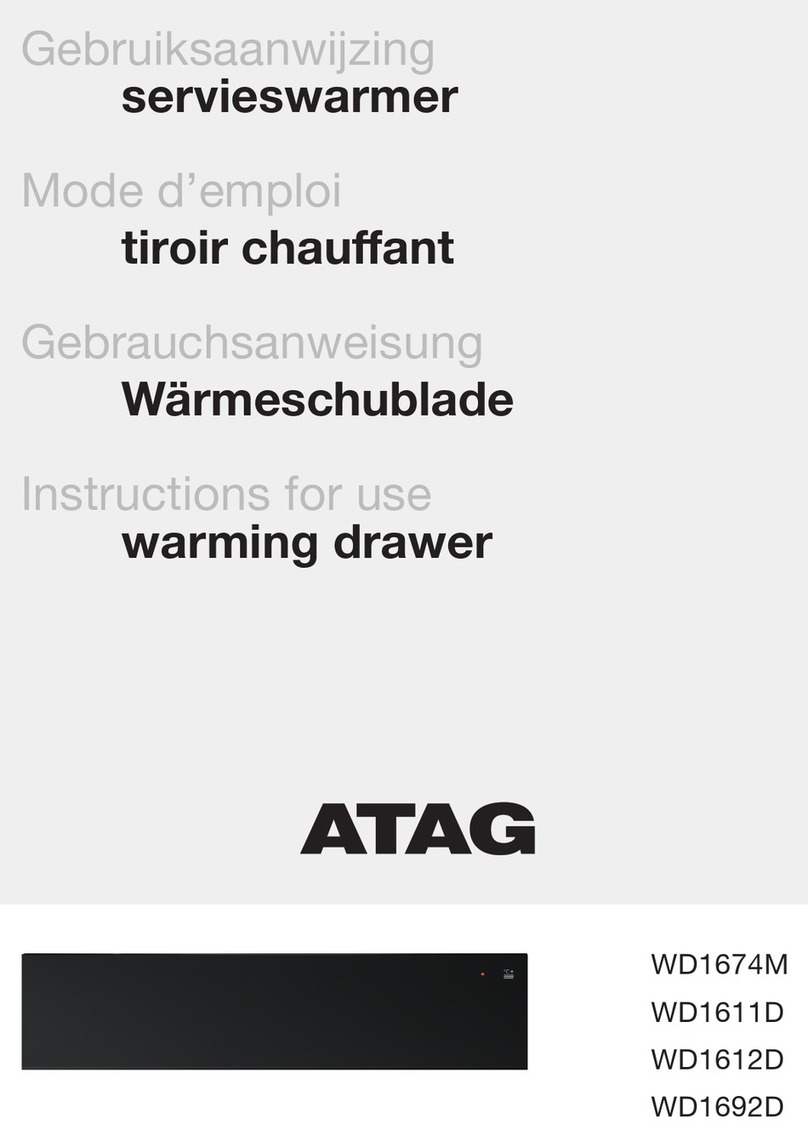 Atag WD1674M User manual