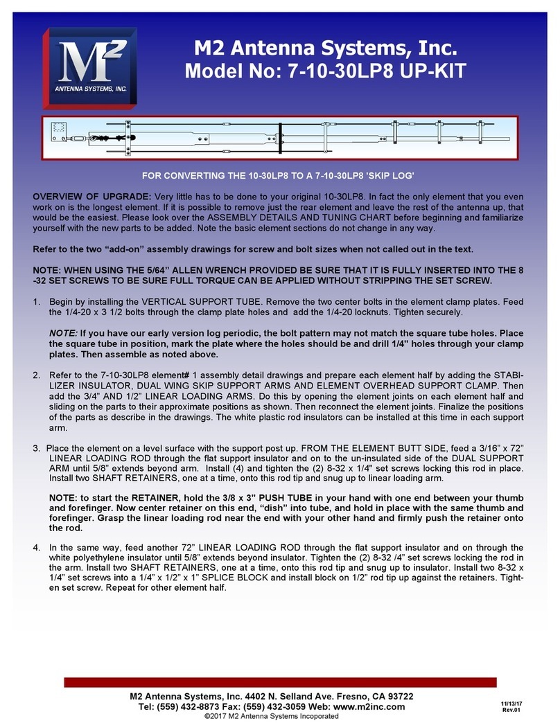M2 Antenna Systems 7-10-30LP8 Assembly instructions