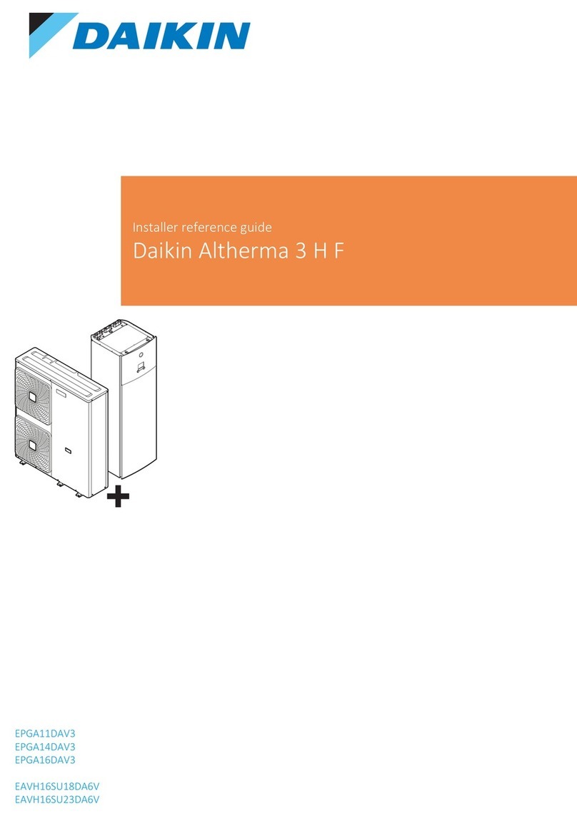 Daikin Altherma 3 H F Installer's reference guide