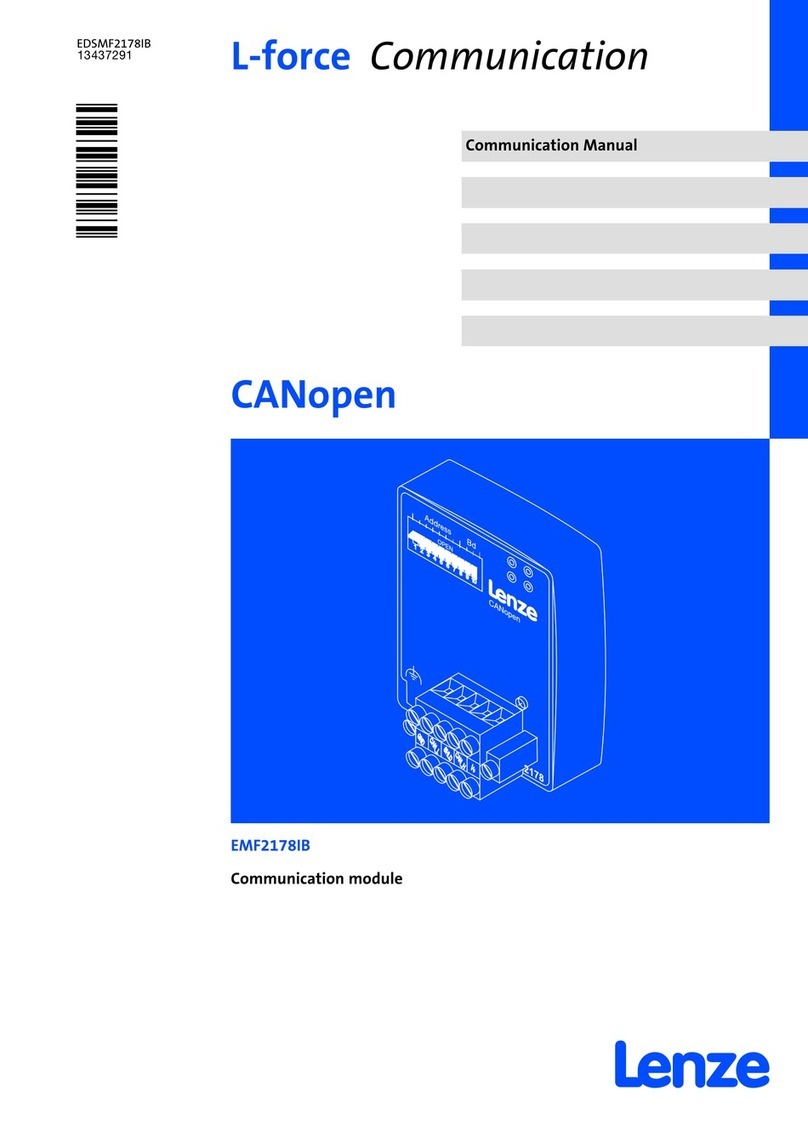 Lenze L-force CANopen EMF2178IB Use and care manual