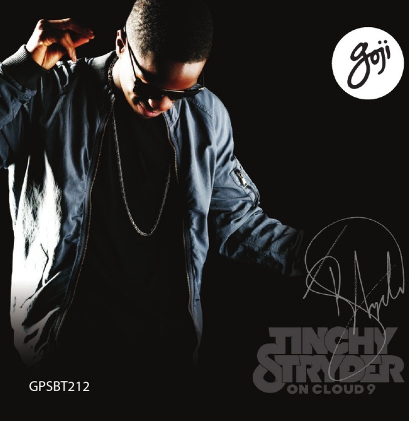 Goji Tinchy Stryder ON CLOUD 9 User manual
