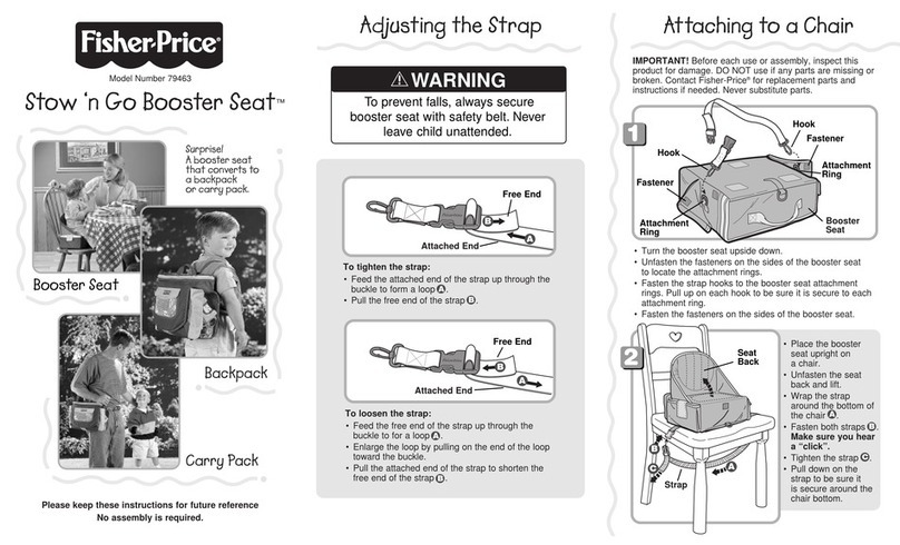 Fisher-Price Stow ‘n Go Booster Seat manual