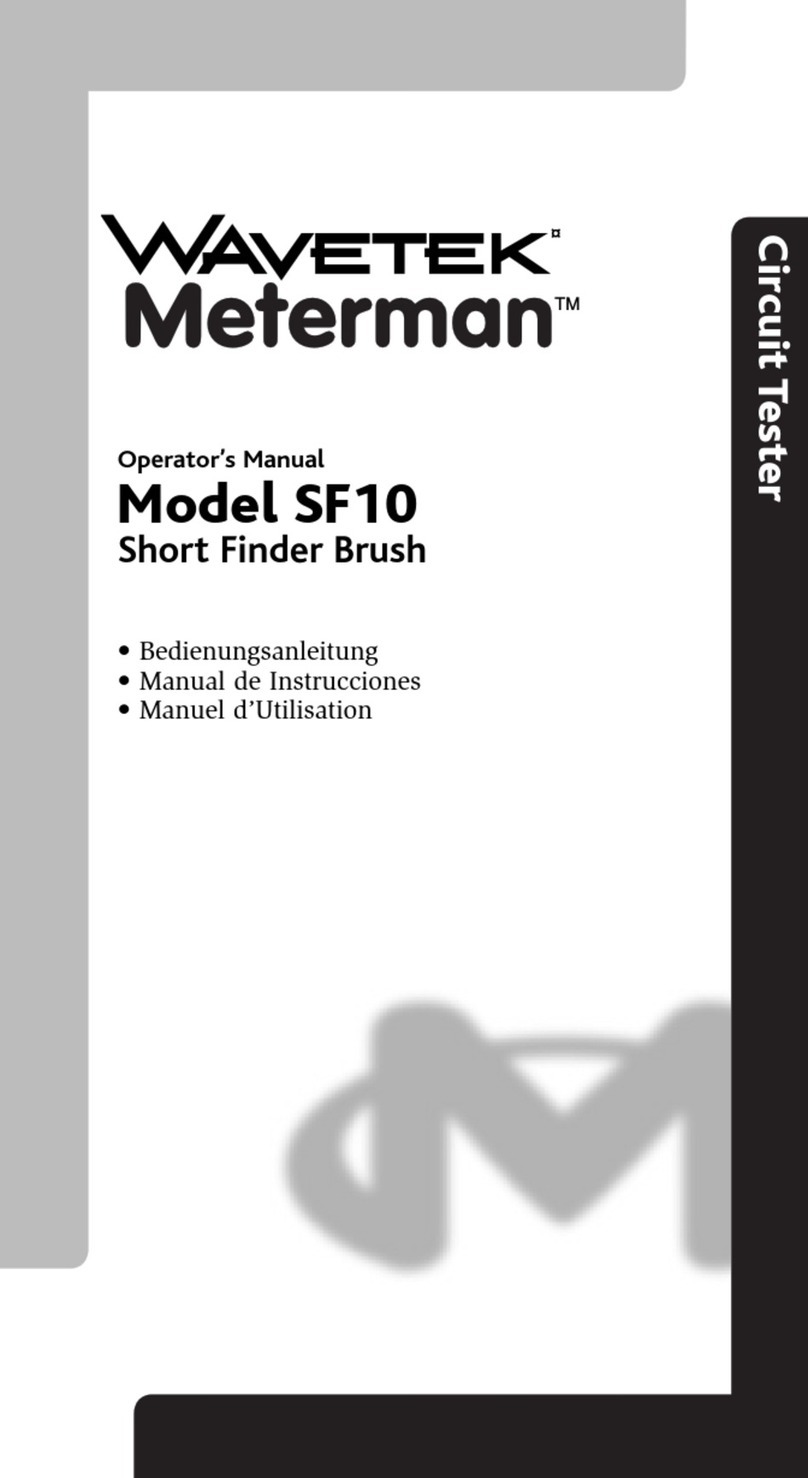 Wavetek SF10 User manual Wavetek SF10 User manual