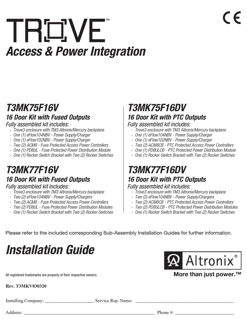Altronix TROVE T3MK75F16V installation guide