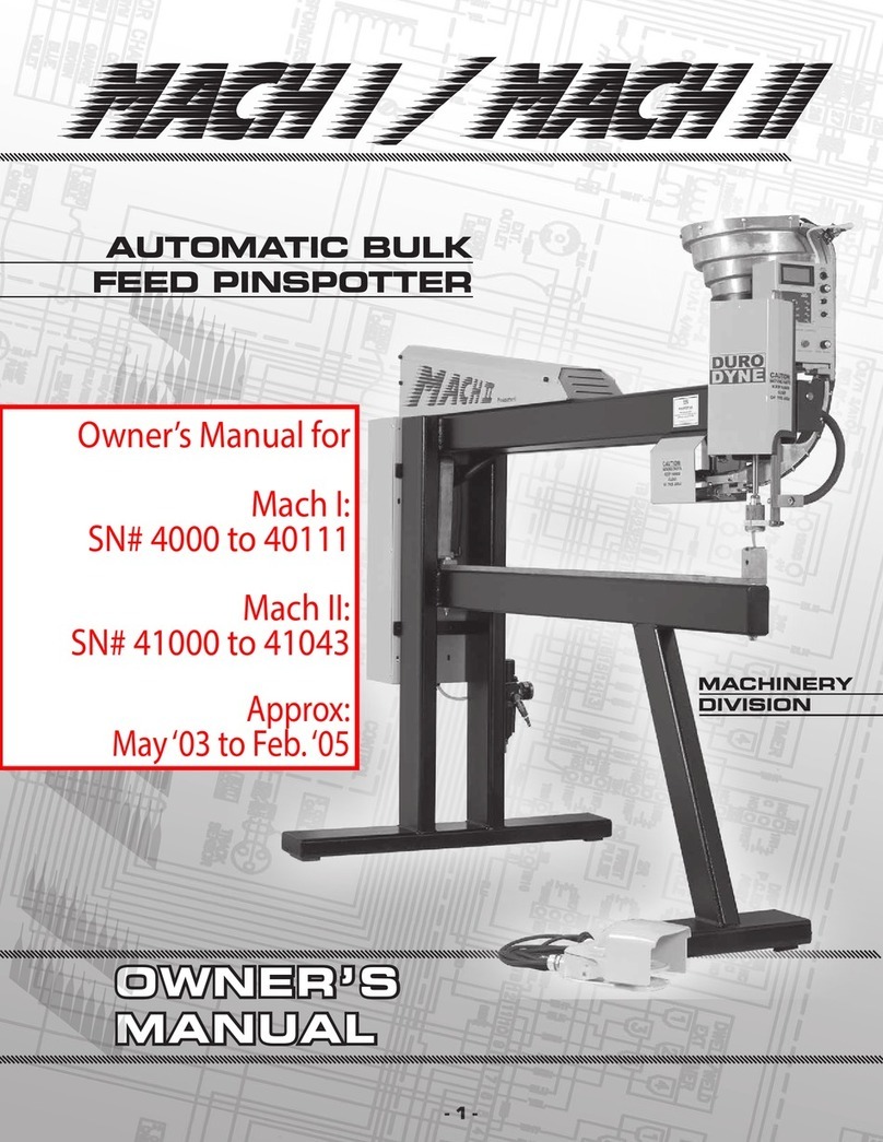 Duro Dyne Mach I owner's manual Duro Dyne Mach I owner's manual
