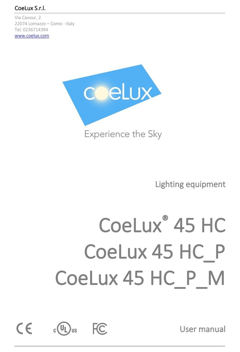 CoeLux 45 HC P Series user manual